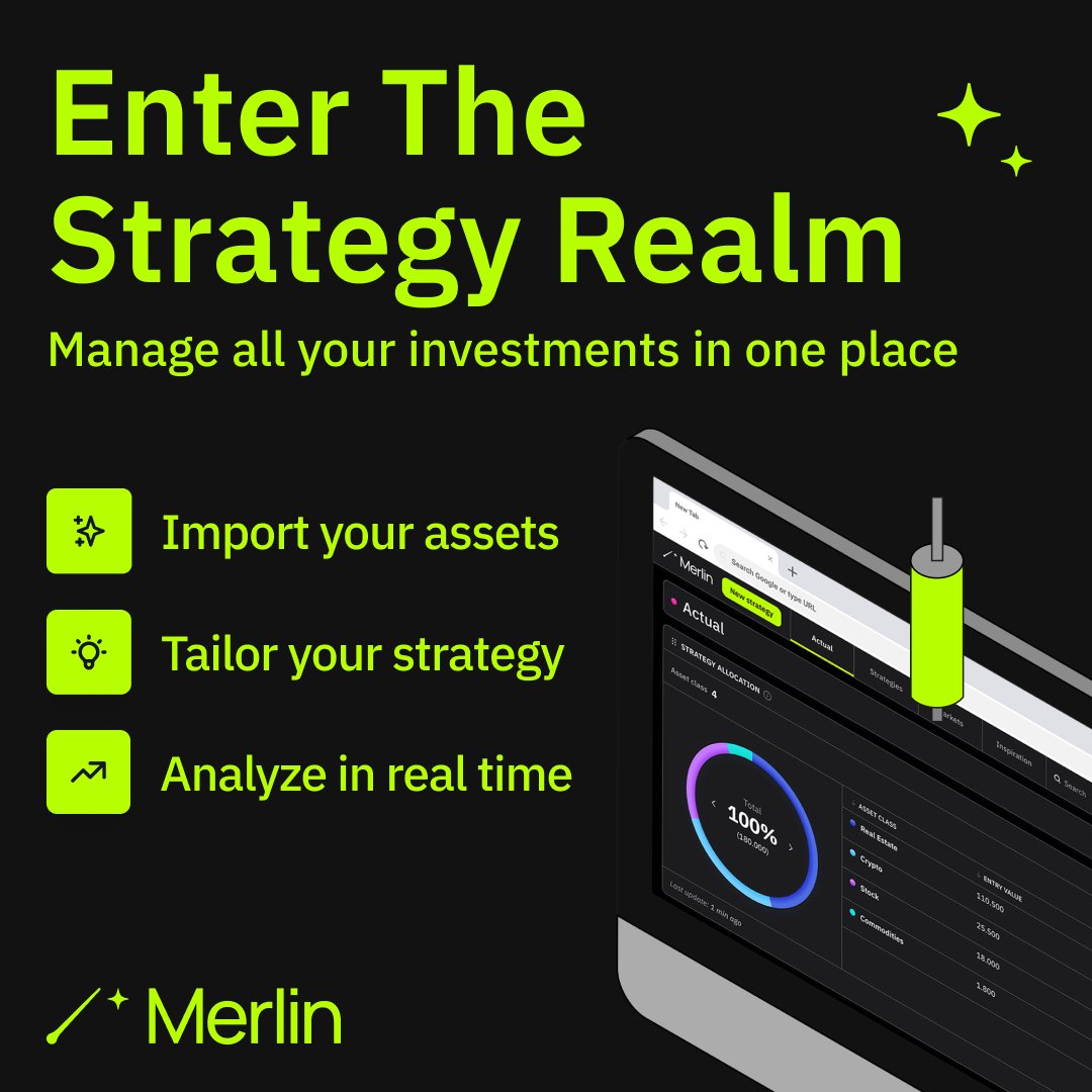 Example of a Merlin ad that reads "Enter The Strategy Realm"